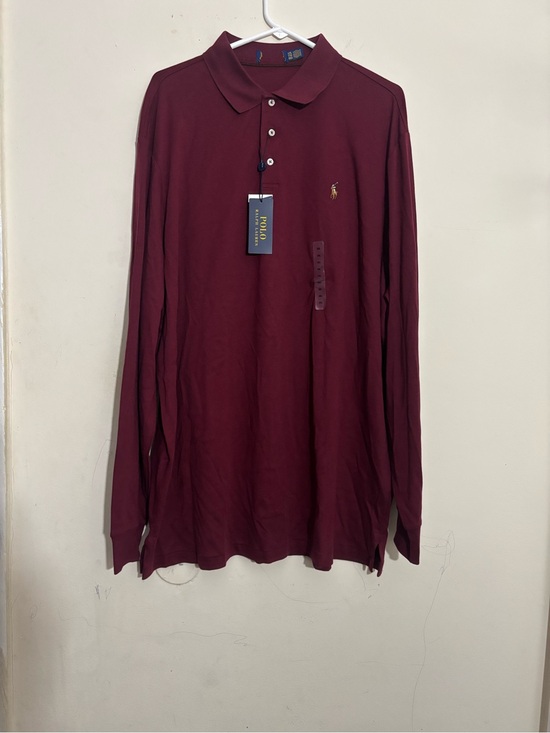 Polo Ralph Lauren Other - Polo Ralph Lauren Men's Long-Sleeve Polo Shirt - Burgundy Size 2XL